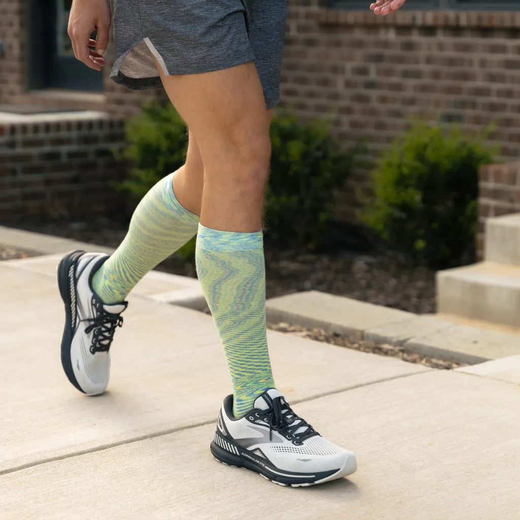 Man wearing nebula wellness compression socks | OS1st